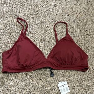 Women's Brick Red Triangle Bikini top